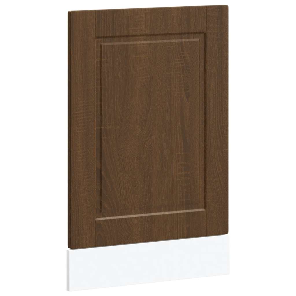 vidaXL Geschirrspülerblende Porto Braun Eichen-Optik 45x1,5x57 cm