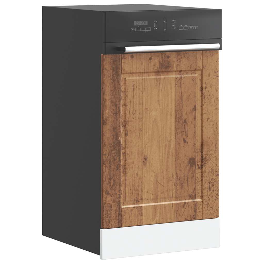 vidaXL Geschirrspülerblende Porto Altholz-Optik 45x1,5x57 cm