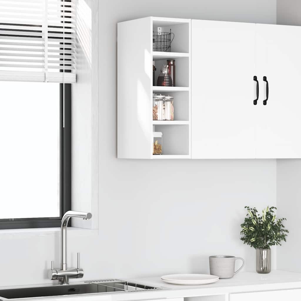 vidaXL Hängeschrank Riga Weiß 20x29,5x60 cm Holzwerkstoff