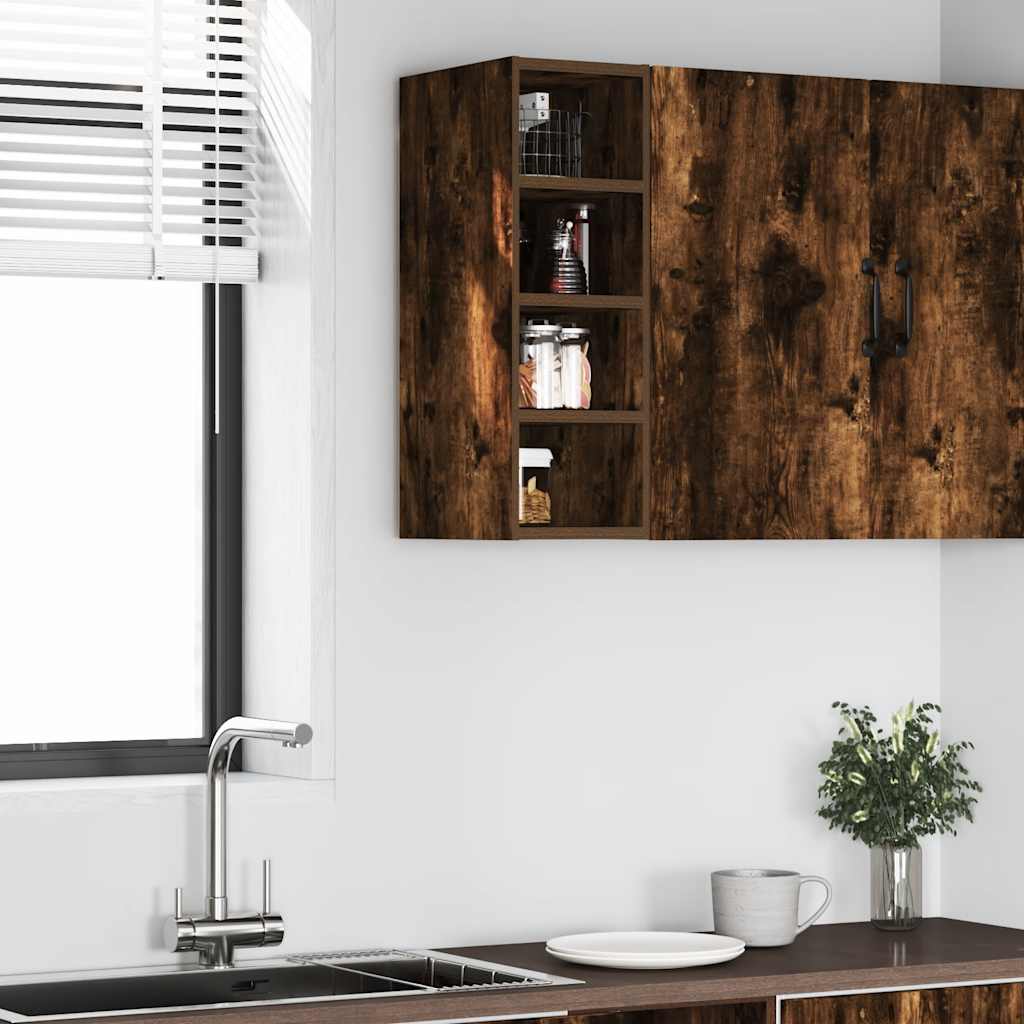 vidaXL Hängeschrank Riga Räuchereiche 20x29,5x60 cm Holzwerkstoff