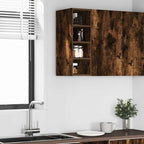 vidaXL Hängeschrank Riga Räuchereiche 20x29,5x60 cm Holzwerkstoff