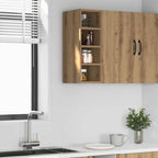 vidaXL Hängeschrank Riga Artisan-Eiche 20x29,5x60 cm Holzwerkstoff