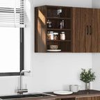 vidaXL Hängeschrank Riga Braun Eichen-Optik 40x29,5x60 cm Holzwerkstoff