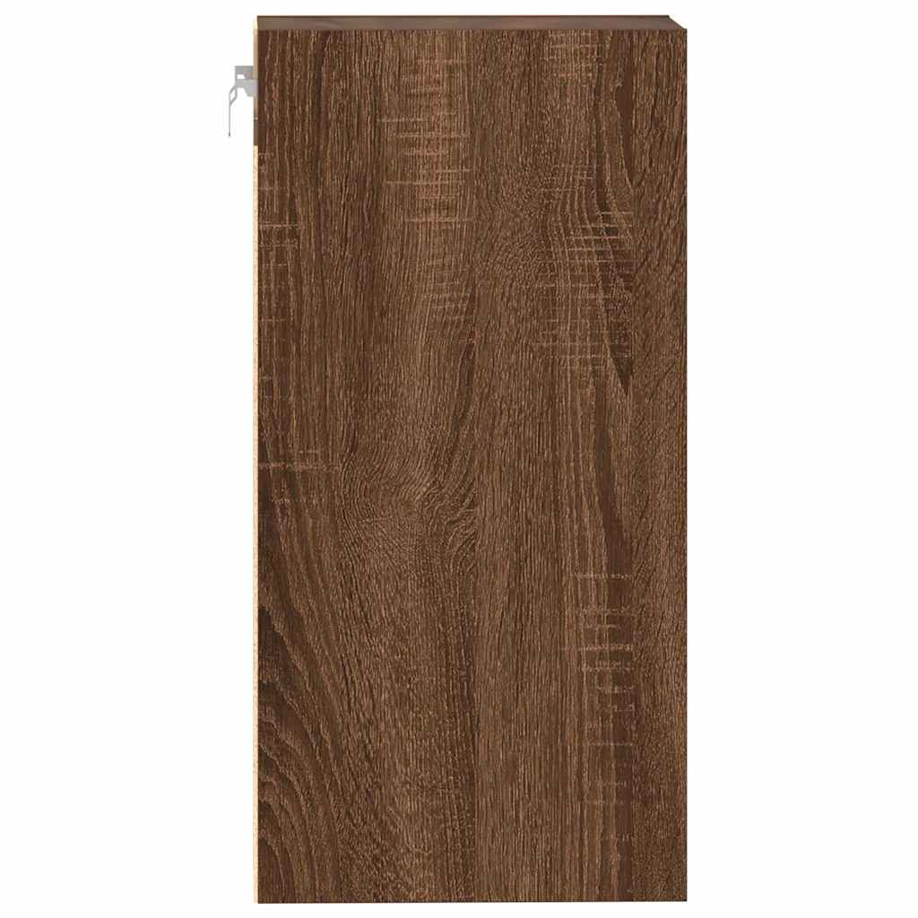 vidaXL Hängeschrank Riga Braun Eichen-Optik 40x29,5x60 cm Holzwerkstoff