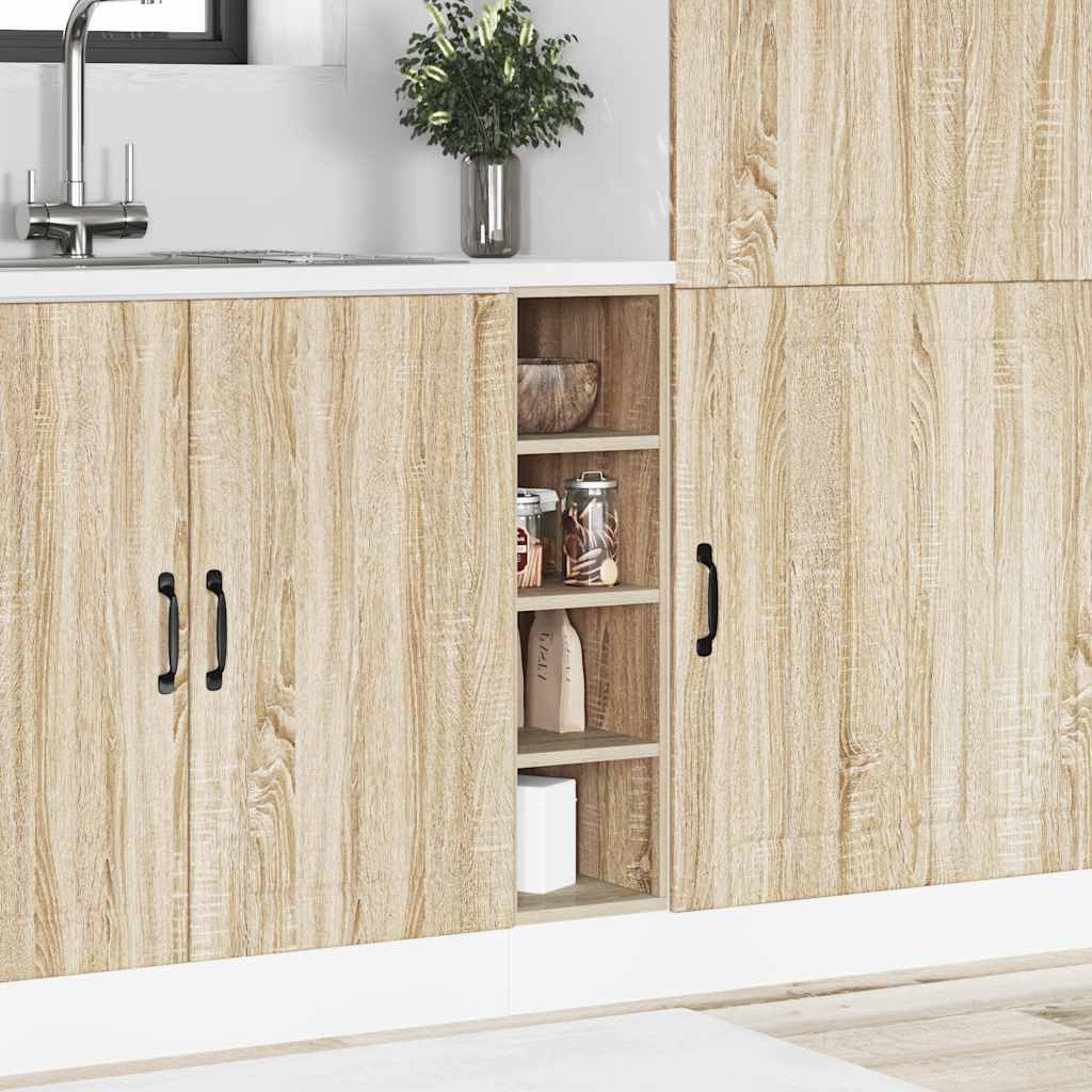 vidaXL Unterschrank Sonoma-Eiche 20x44,5x81,5 cm Holzwerkstoff