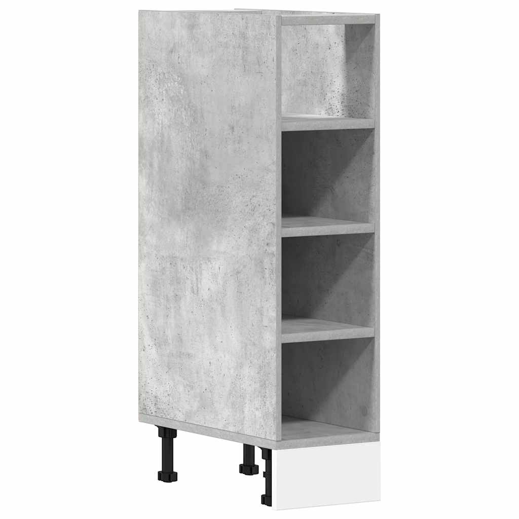 vidaXL Unterschrank Riga Betongrau 20x44,5x81,5 cm Holzwerkstoff