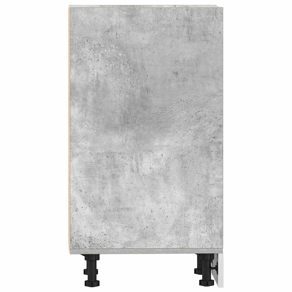 vidaXL Unterschrank Riga Betongrau 20x44,5x81,5 cm Holzwerkstoff