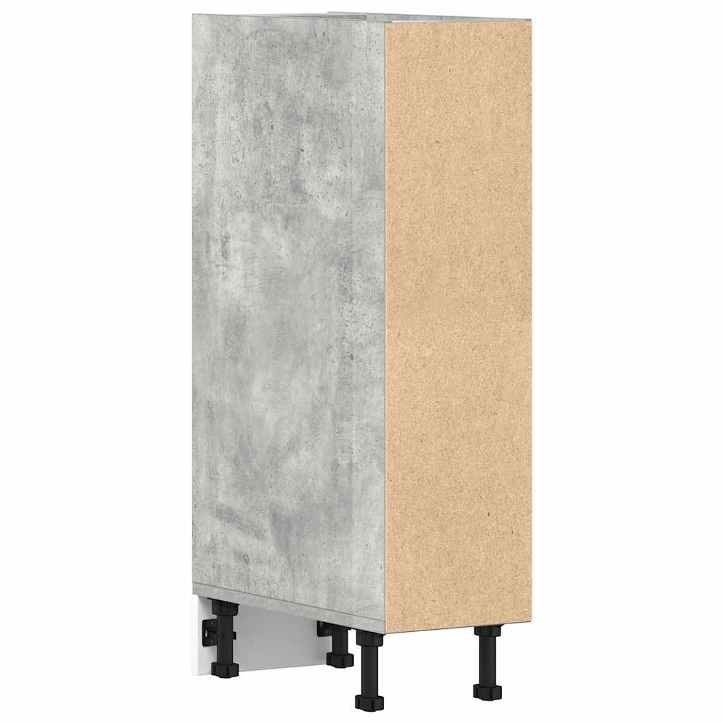 vidaXL Unterschrank Riga Betongrau 20x44,5x81,5 cm Holzwerkstoff