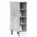 vidaXL Unterschrank Riga Betongrau 20x44,5x81,5 cm Holzwerkstoff