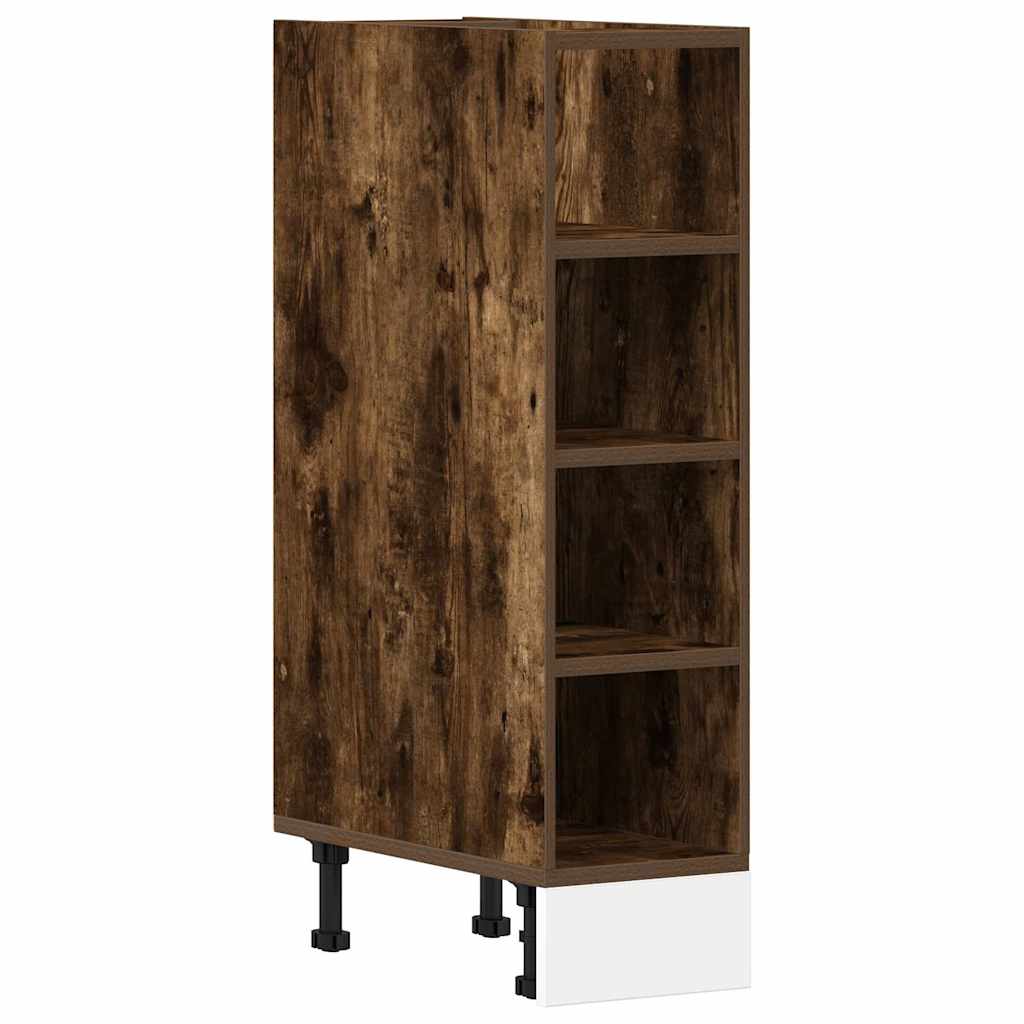 vidaXL Unterschrank Riga Räuchereiche 20x44,5x81,5 cm Holzwerkstoff