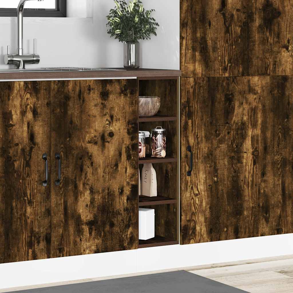 vidaXL Unterschrank Riga Räuchereiche 20x44,5x81,5 cm Holzwerkstoff