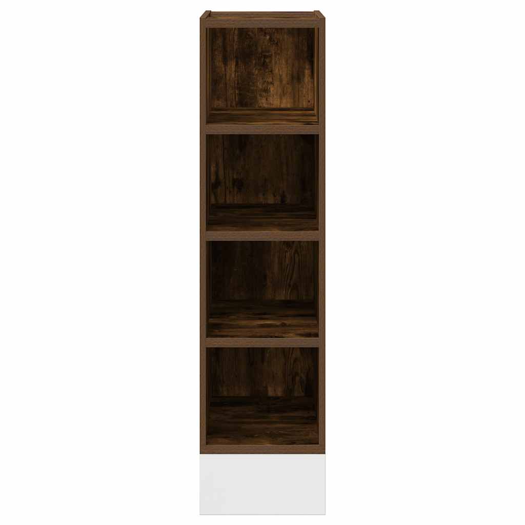 vidaXL Unterschrank Riga Räuchereiche 20x44,5x81,5 cm Holzwerkstoff