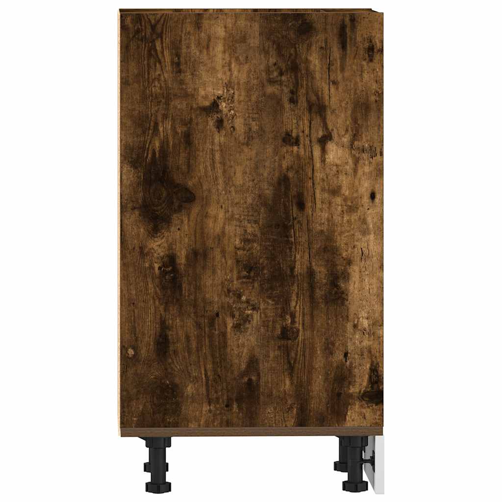 vidaXL Unterschrank Riga Räuchereiche 20x44,5x81,5 cm Holzwerkstoff