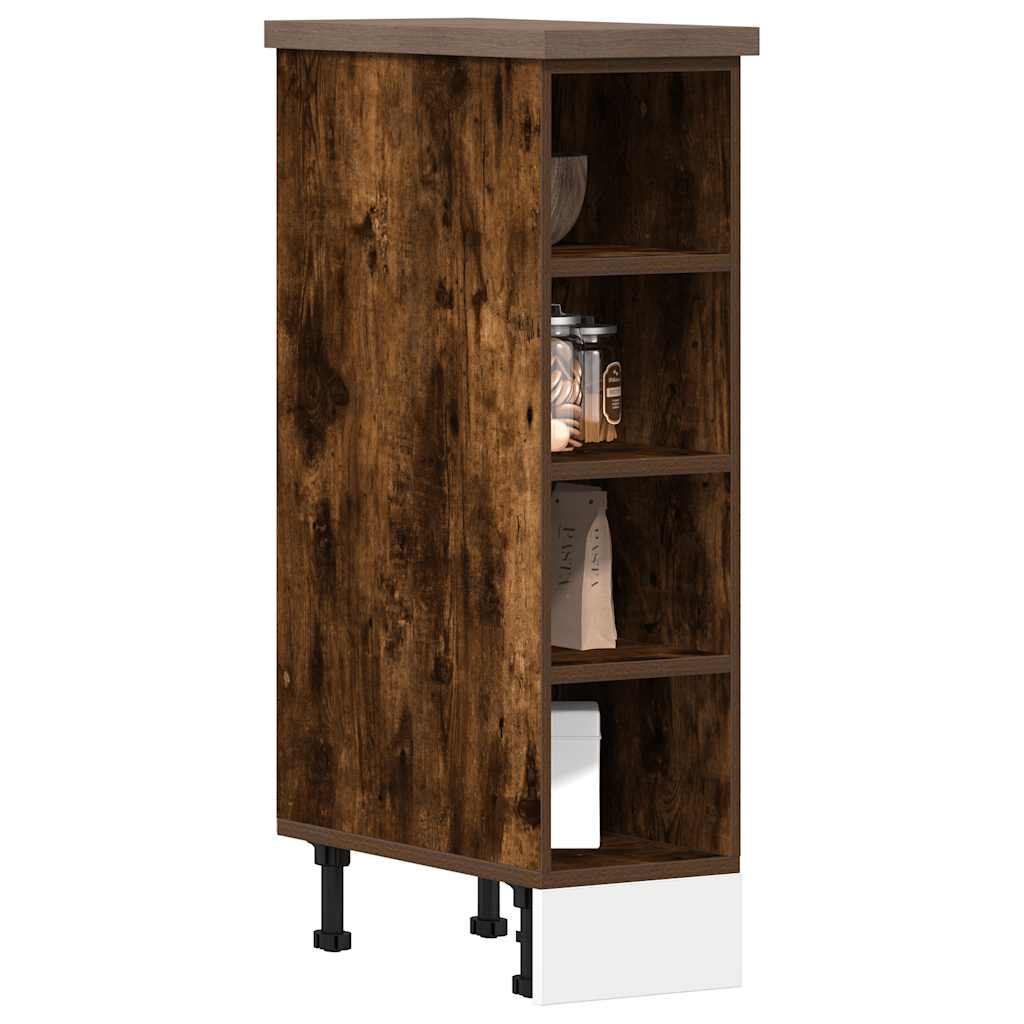 vidaXL Unterschrank Riga Räuchereiche 20x44,5x81,5 cm Holzwerkstoff
