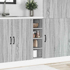 vidaXL Unterschrank Riga Grau Sonoma 20x44,5x81,5 cm Holzwerkstoff