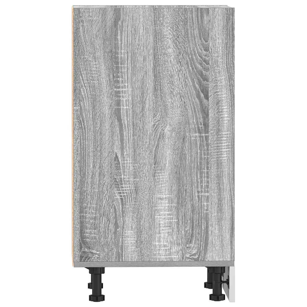 vidaXL Unterschrank Riga Grau Sonoma 20x44,5x81,5 cm Holzwerkstoff