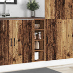 vidaXL Unterschrank Altholz-Optik 20x44,5x81,5 cm Holzwerkstoff