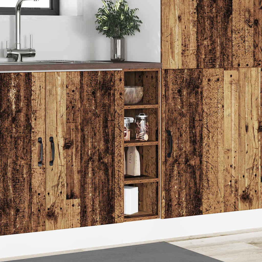vidaXL Unterschrank Altholz-Optik 20x44,5x81,5 cm Holzwerkstoff