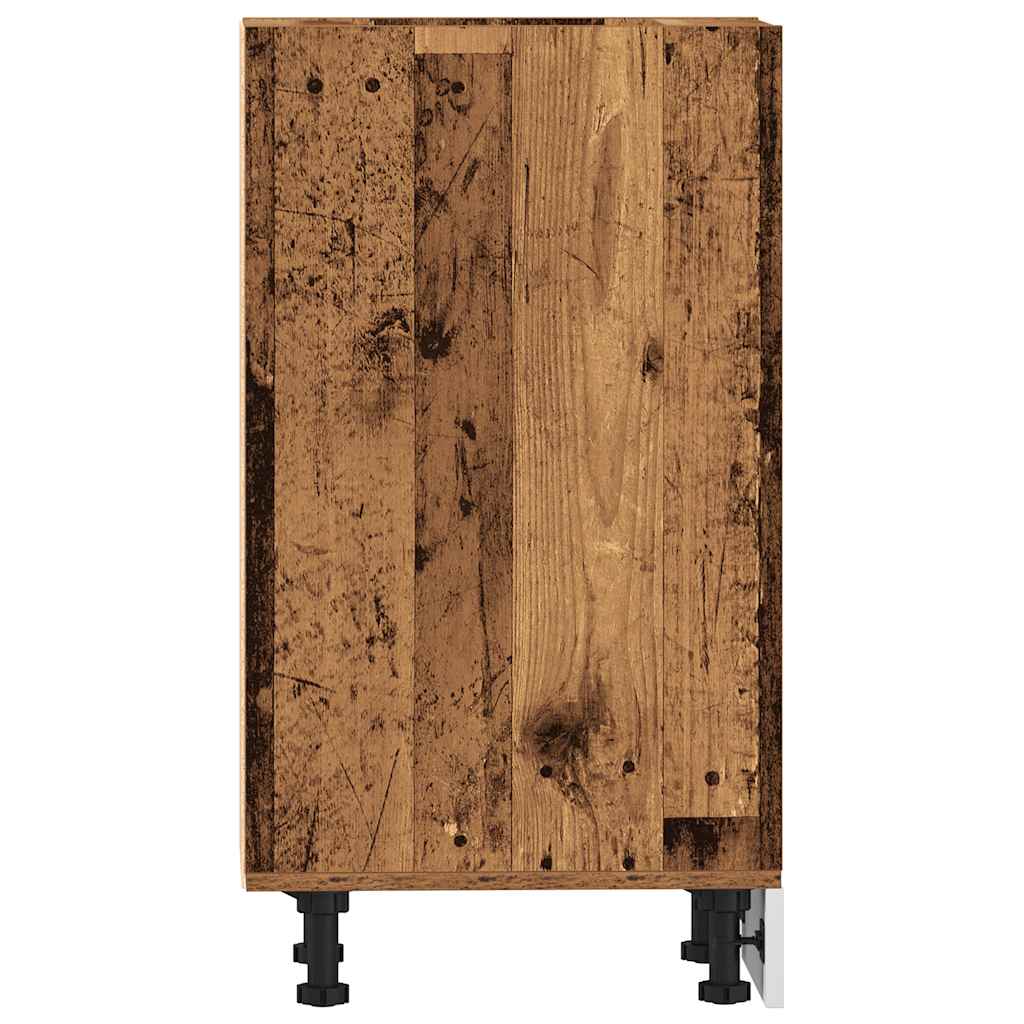 vidaXL Unterschrank Altholz-Optik 20x44,5x81,5 cm Holzwerkstoff