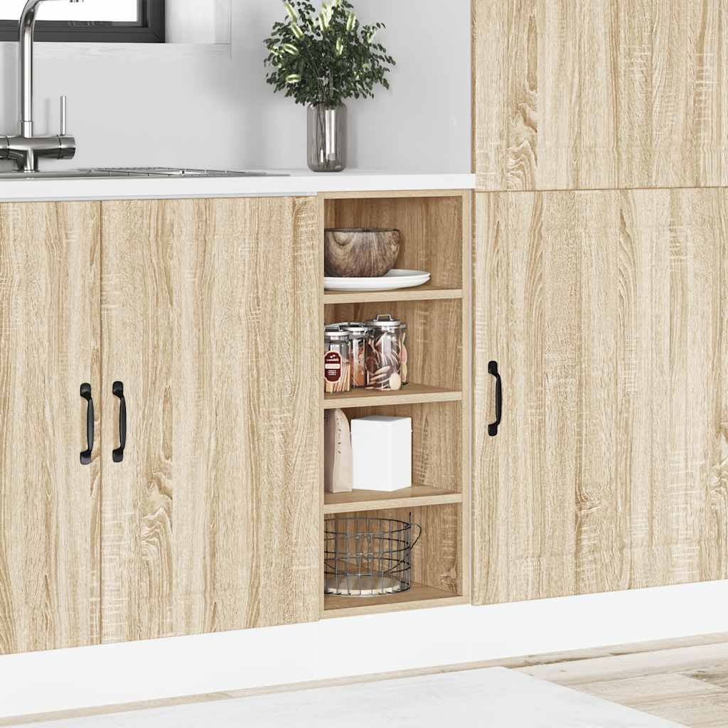 vidaXL Unterschrank Riga Sonoma-Eiche 30x44,5x81,5 cm Holzwerkstoff