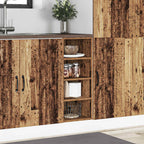 vidaXL Unterschrank Riga Altholz-Optik 30x44,5x81,5 cm Holzwerkstoff