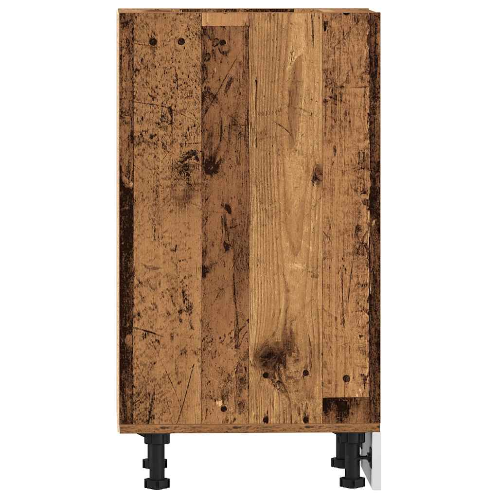vidaXL Unterschrank Riga Altholz-Optik 30x44,5x81,5 cm Holzwerkstoff