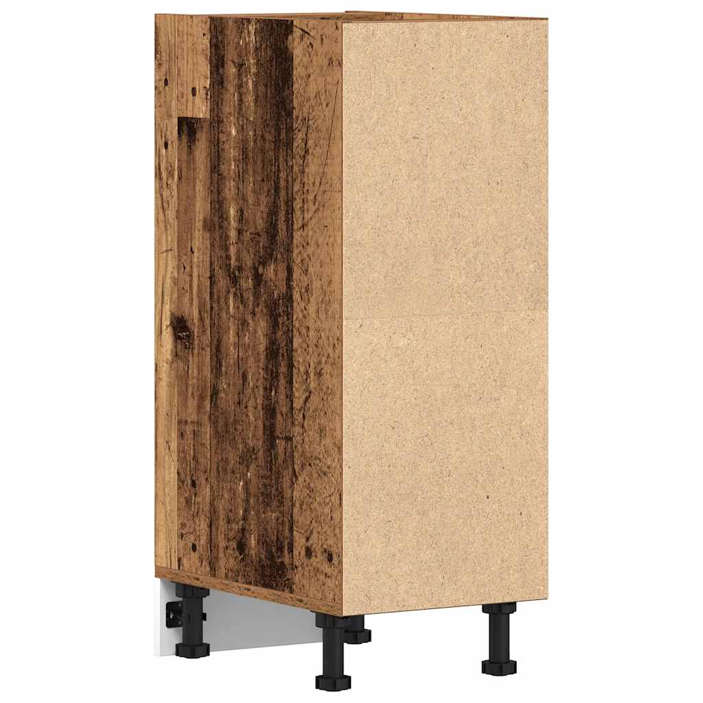 vidaXL Unterschrank Riga Altholz-Optik 30x44,5x81,5 cm Holzwerkstoff