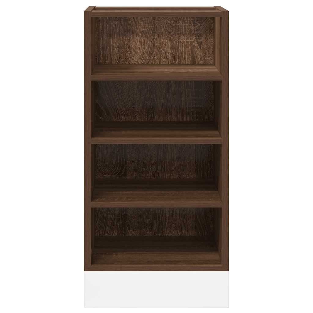 vidaXL Unterschrank Riga Braun Eichen-Optik 40x44,5x81,5 cm Holzwerkstoff