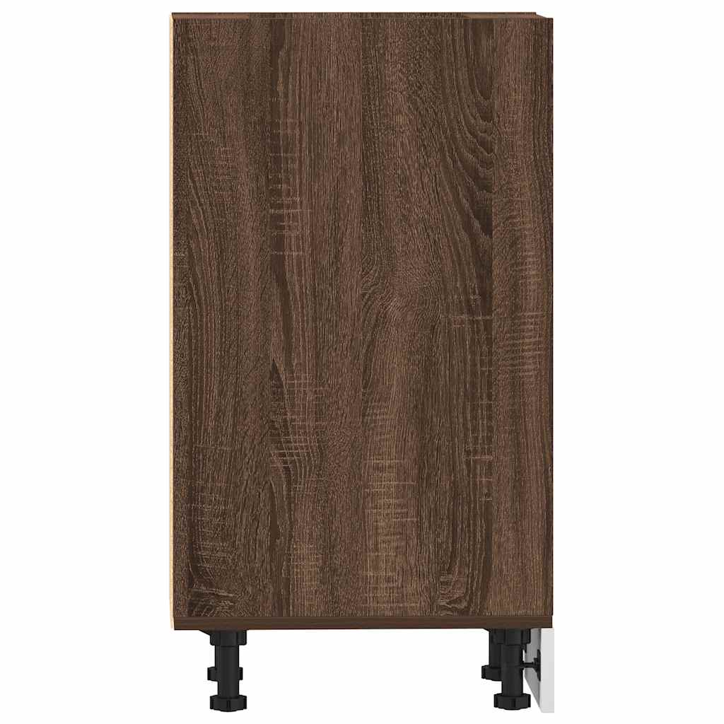 vidaXL Unterschrank Riga Braun Eichen-Optik 40x44,5x81,5 cm Holzwerkstoff