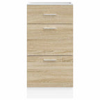 vidaXL Unterschrank Lyon Sonoma-Eiche 40x46x81,5 cm Holzwerkstoff