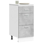 vidaXL Unterschrank Lyon Betongrau 40x46x81,5 cm Holzwerkstoff