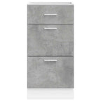 vidaXL Unterschrank Lyon Betongrau 40x46x81,5 cm Holzwerkstoff