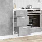 vidaXL Unterschrank Lyon Betongrau 40x46x81,5 cm Holzwerkstoff