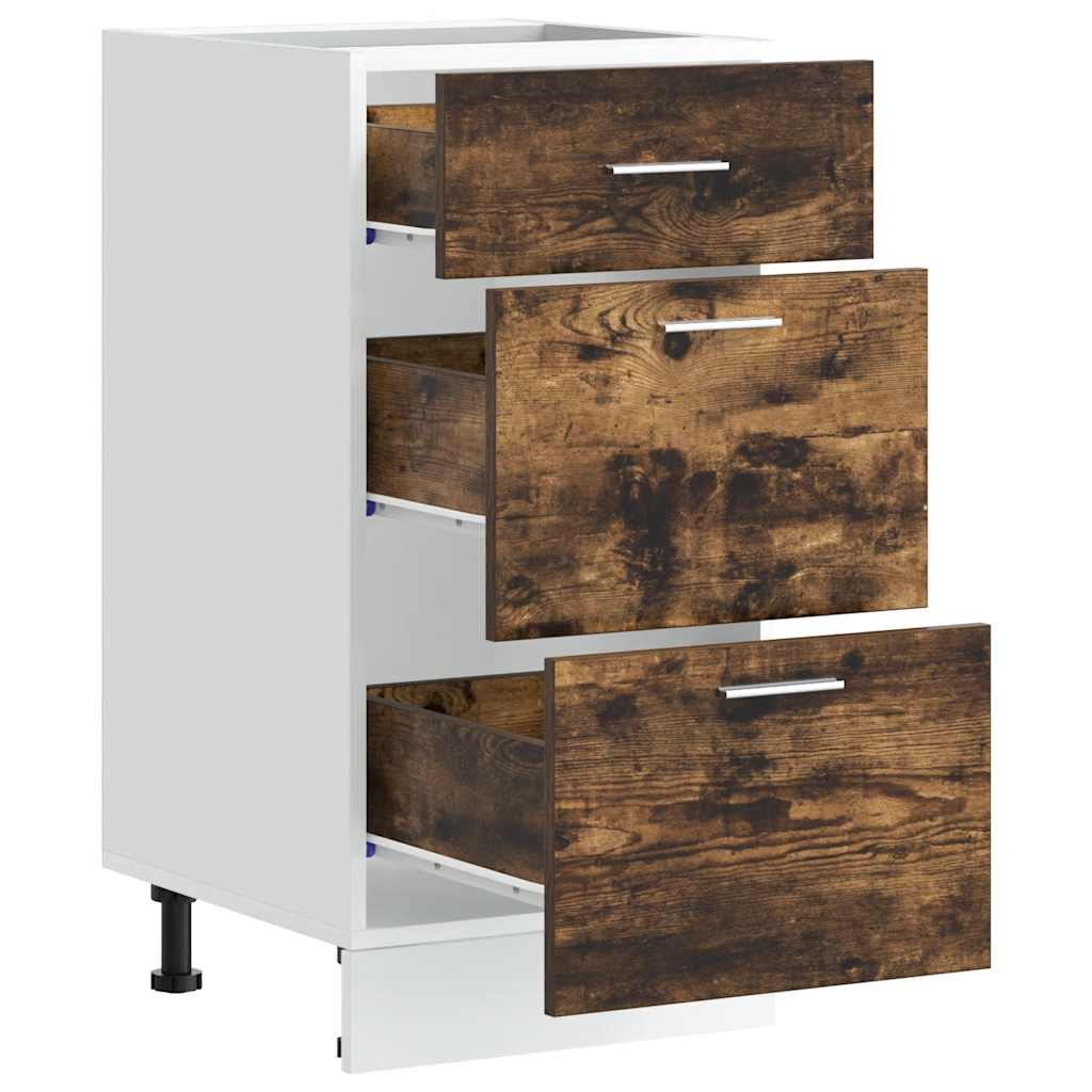 vidaXL Unterschrank Lyon Räuchereiche 40x46x81,5 cm Holzwerkstoff