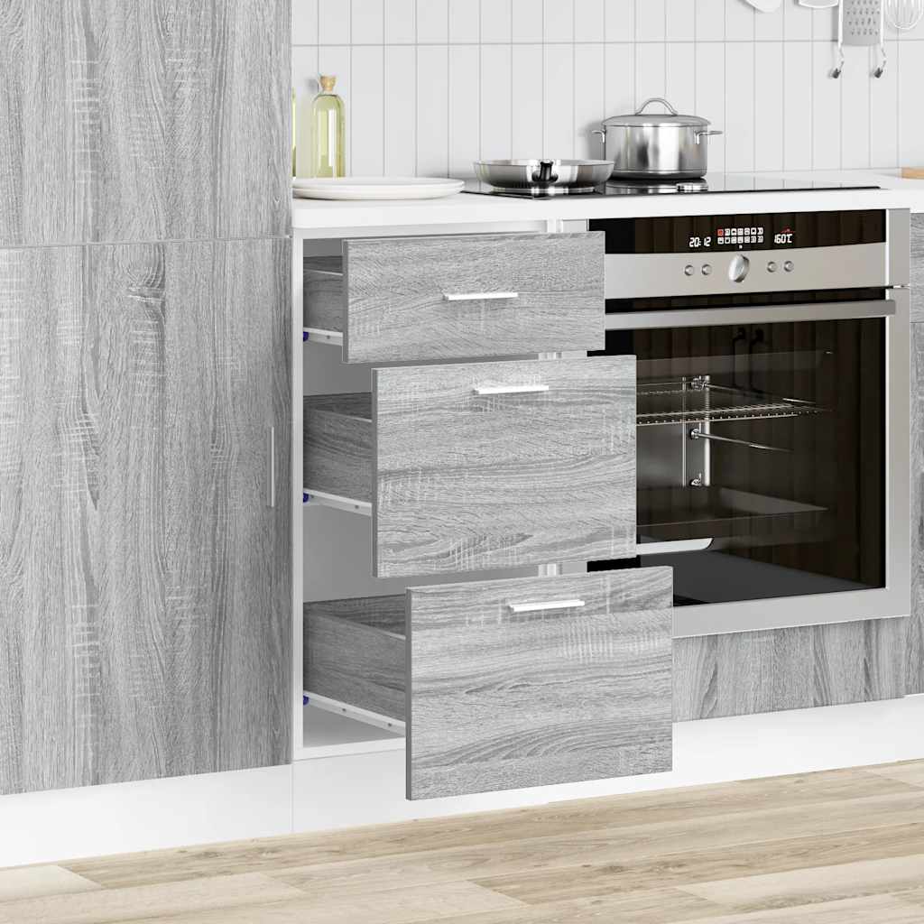 vidaXL Unterschrank Lyon Grau Sonoma 40x46x81,5 cm Holzwerkstoff