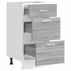 vidaXL Unterschrank Lyon Grau Sonoma 40x46x81,5 cm Holzwerkstoff