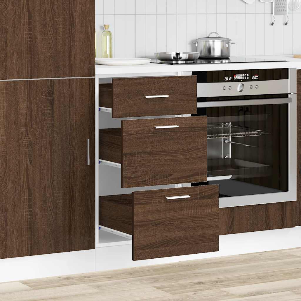 vidaXL Unterschrank Lyon Braun Eichen-Optik 40x46x81,5 cm Holzwerkstoff