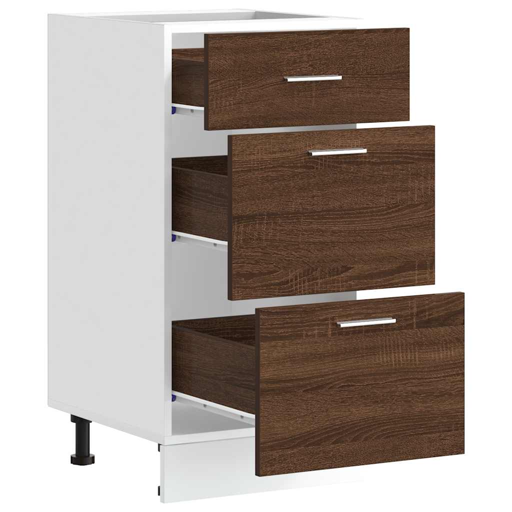 vidaXL Unterschrank Lyon Braun Eichen-Optik 40x46x81,5 cm Holzwerkstoff