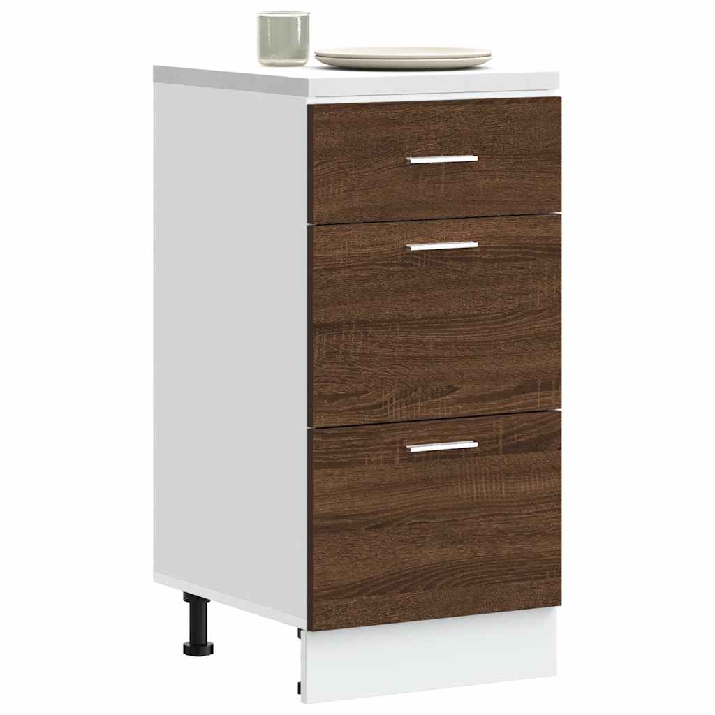 vidaXL Unterschrank Lyon Braun Eichen-Optik 40x46x81,5 cm Holzwerkstoff