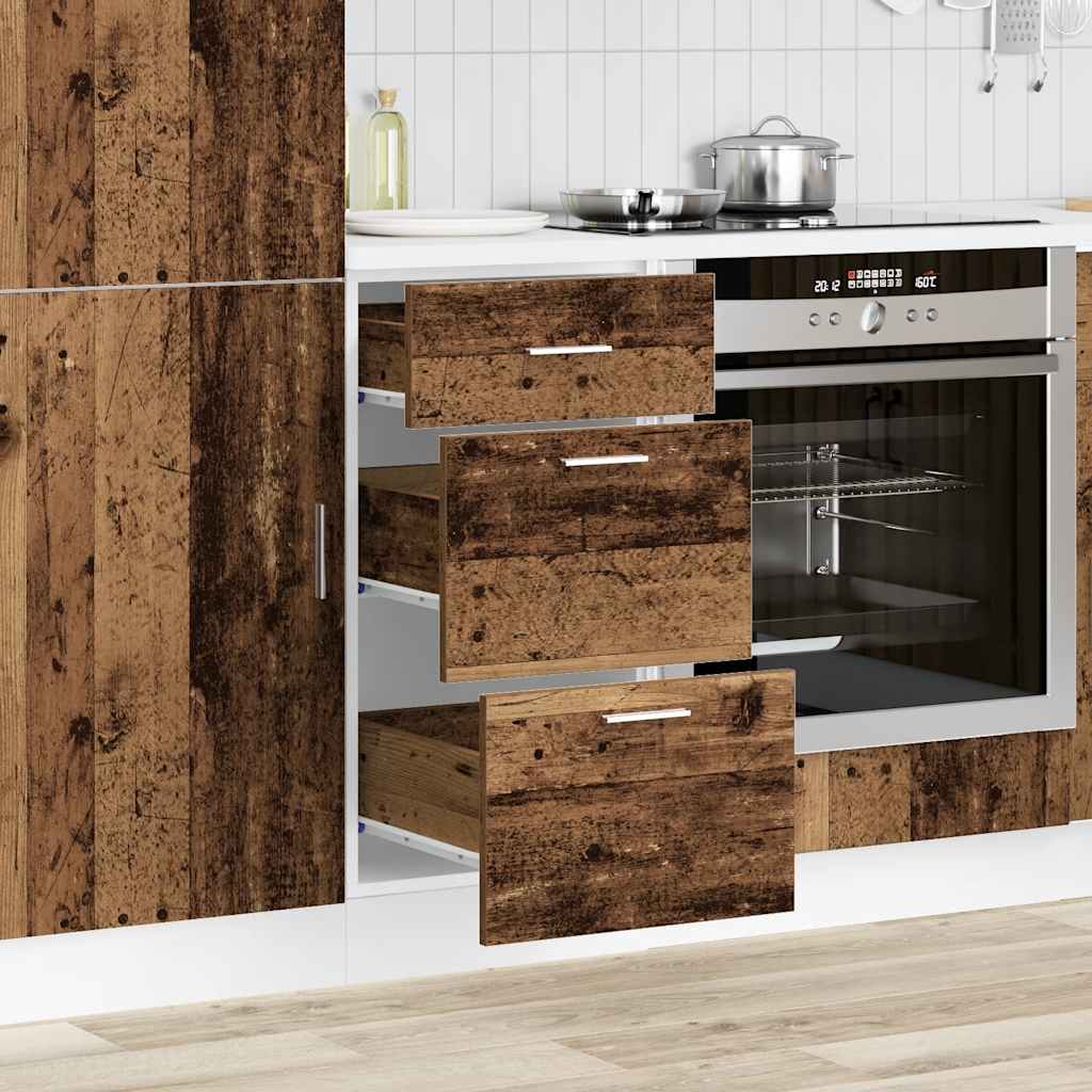 vidaXL Unterschrank Lyon Altholz-Optik 40x46x81,5 cm Holzwerkstoff