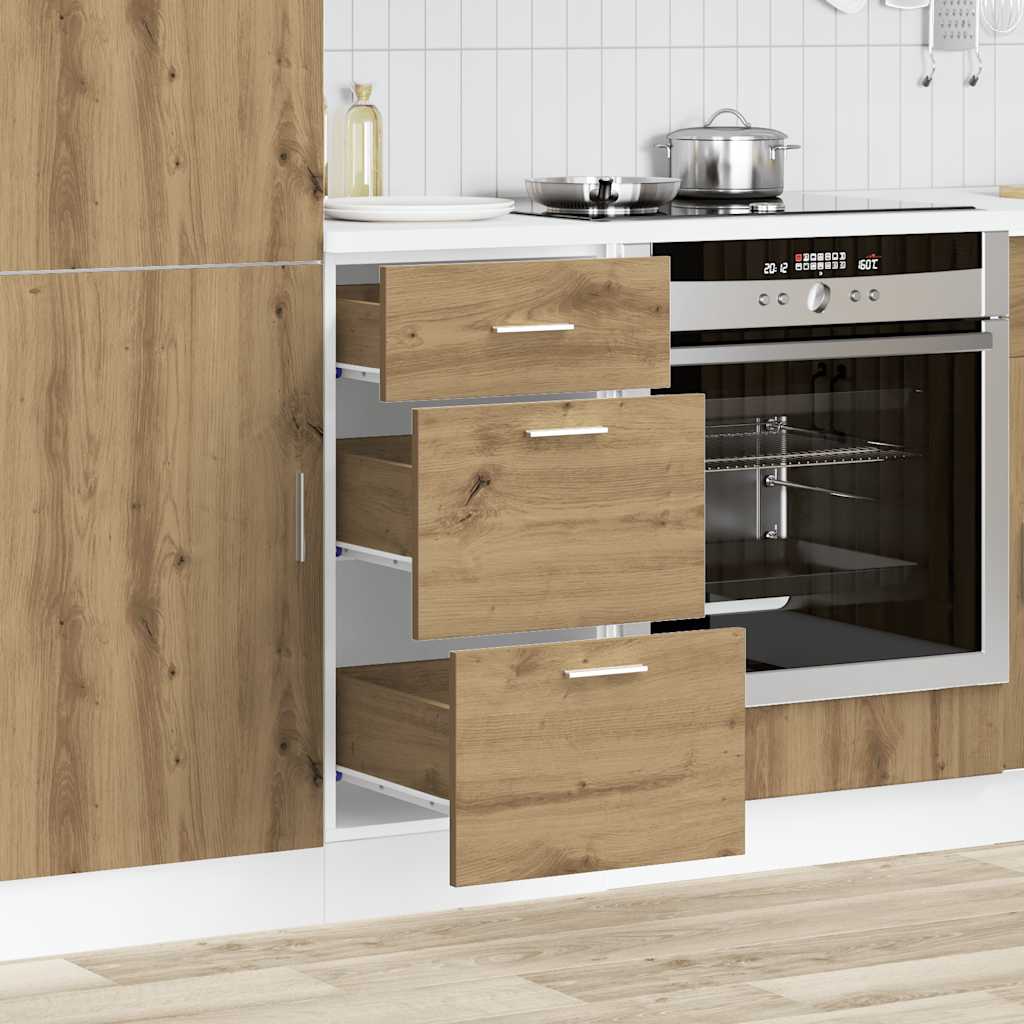 vidaXL Unterschrank Lyon Artisan-Eiche 40x46x81,5 cm Holzwerkstoff