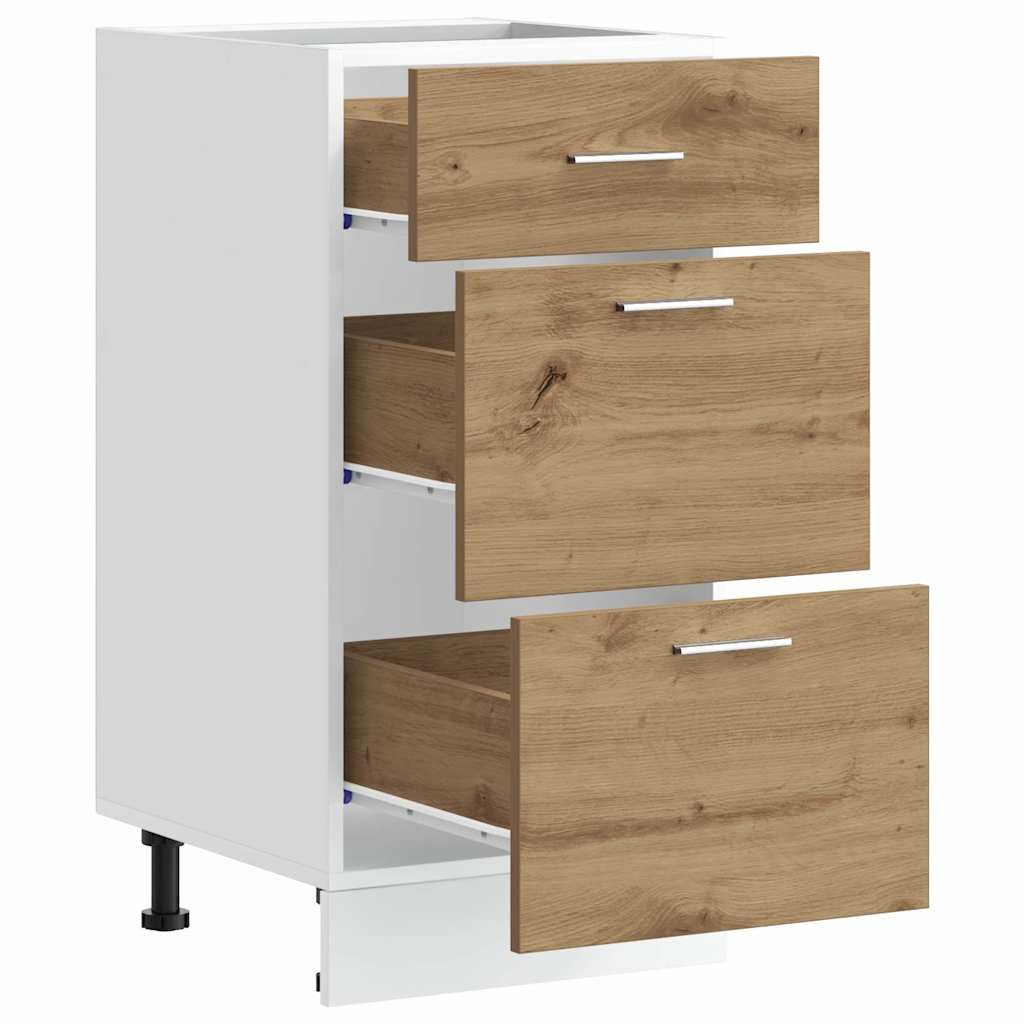 vidaXL Unterschrank Lyon Artisan-Eiche 40x46x81,5 cm Holzwerkstoff