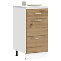 vidaXL Unterschrank Lyon Artisan-Eiche 40x46x81,5 cm Holzwerkstoff