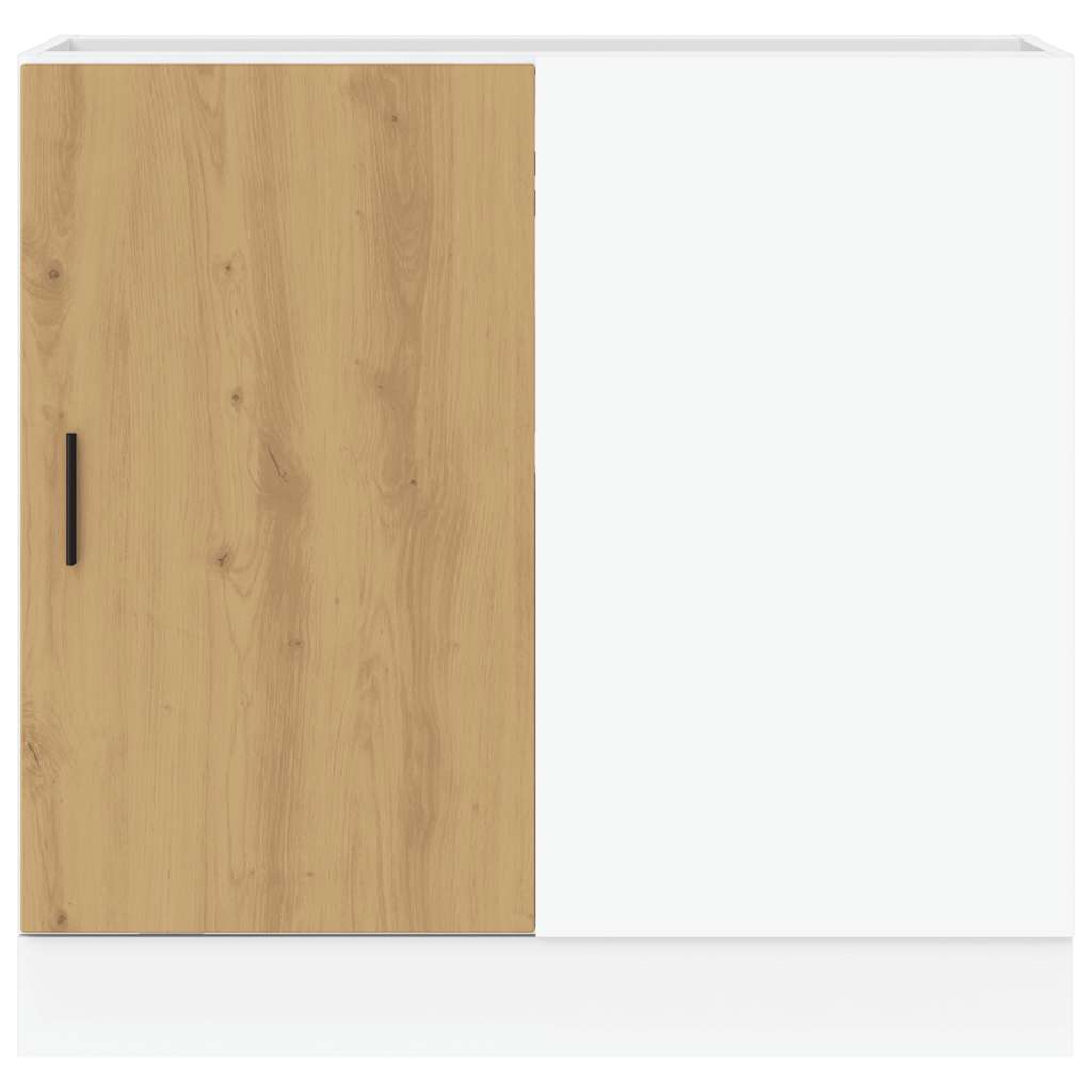vidaXL Küchenunterschrank Lyon Artisan-Eiche Holzwerkstoff