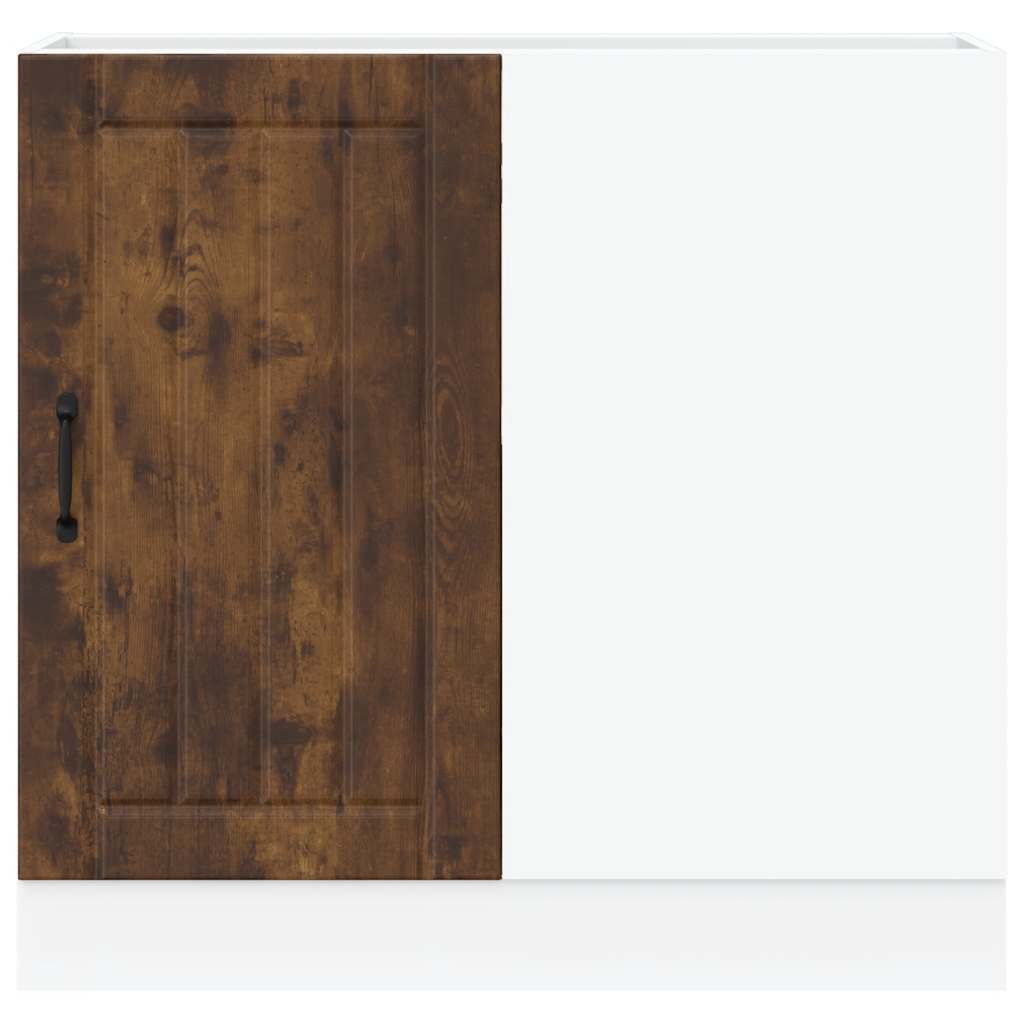 vidaXL Küchenunterschrank Lucca Räuchereiche Holzwerkstoff