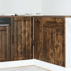 vidaXL Küchenunterschrank Lucca Räuchereiche Holzwerkstoff