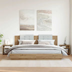 vidaXL Nachttische 2 Stk. Artisan-Eiche 40x30x40 cm Holzwerkstoff
