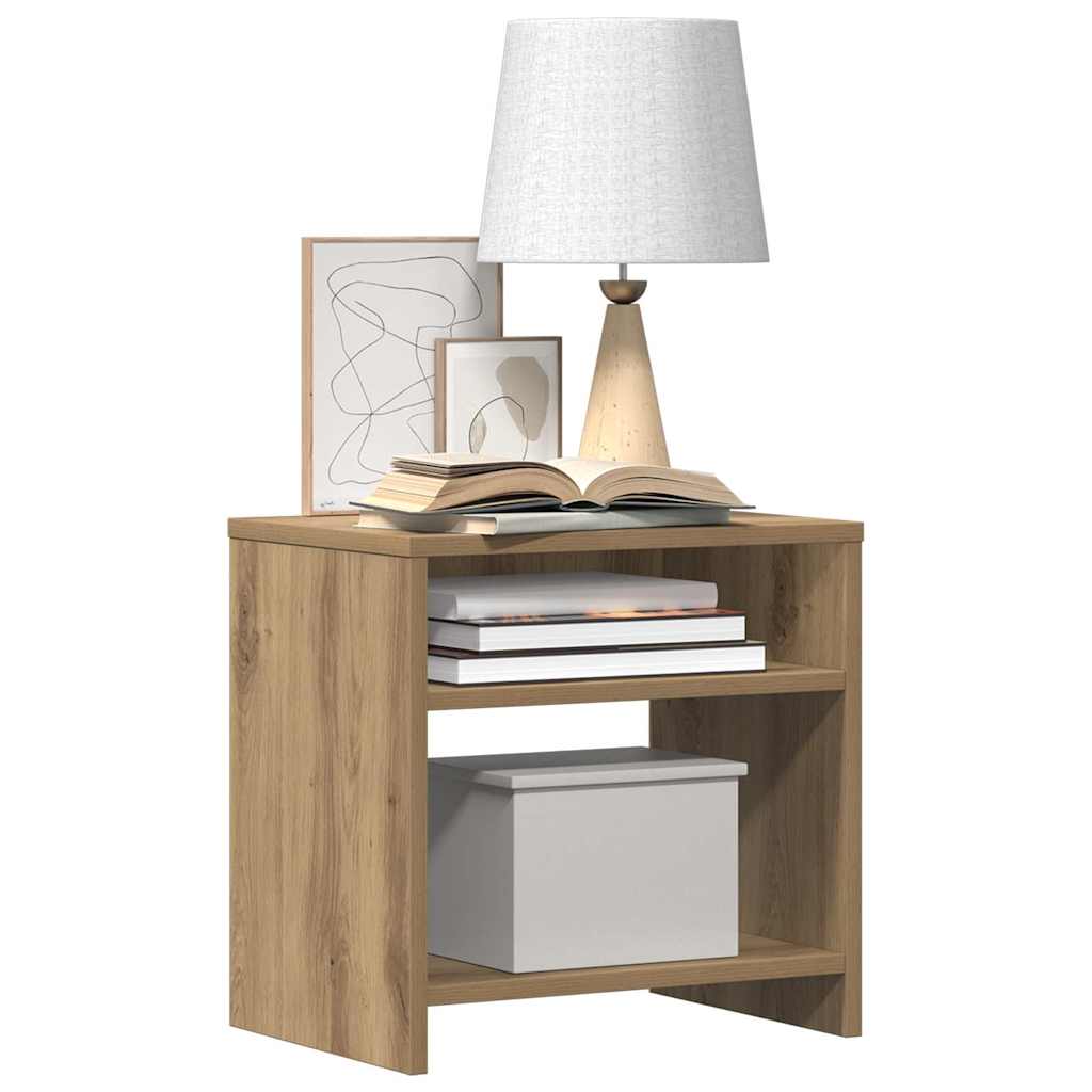 vidaXL Nachttische 2 Stk. Artisan-Eiche 40x30x40 cm Holzwerkstoff