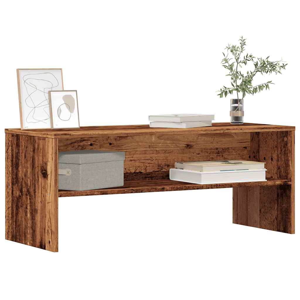 vidaXL TV-Regal Altholz-Optik 100x40x40 cm Holzwerkstoff