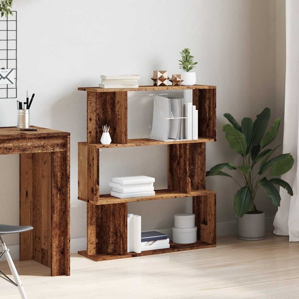 vidaXL Bücherregal Altholz-Optik 80x24x96 cm Holzwerkstoff